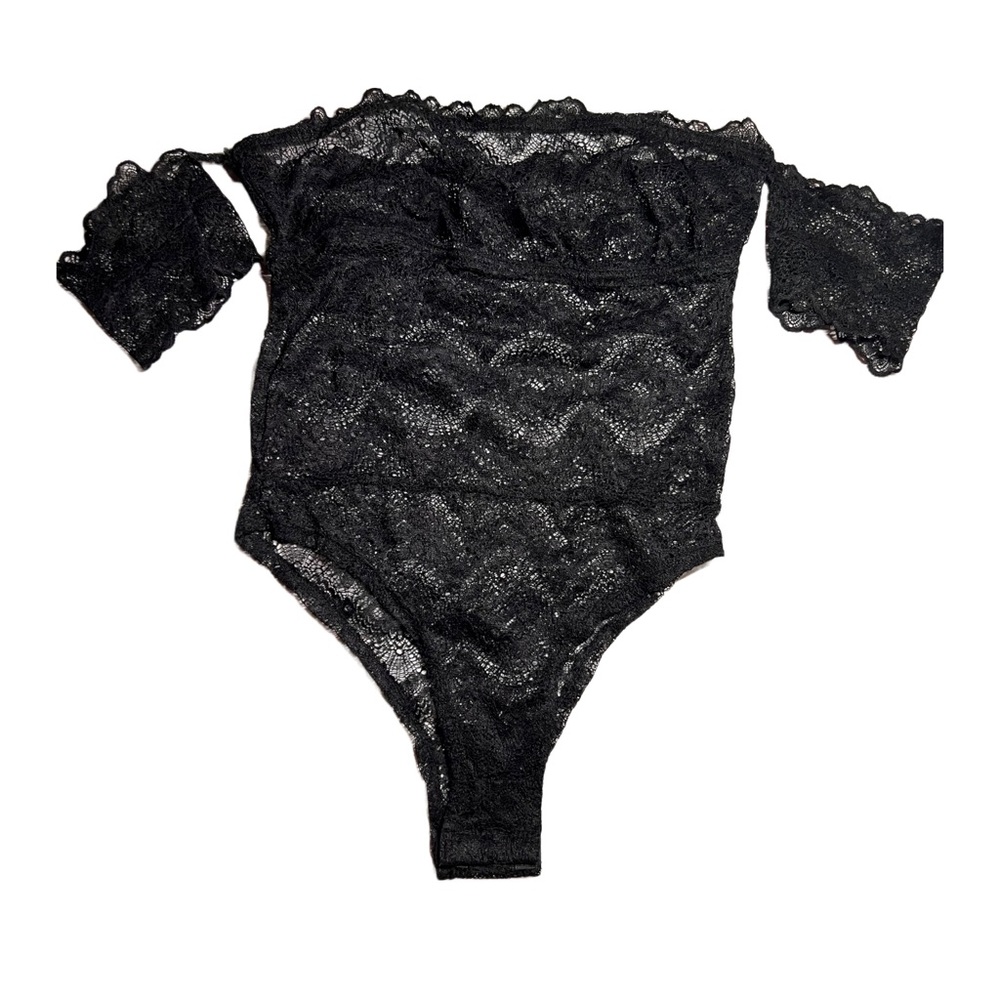 Black lace bodysuit size small